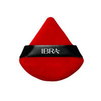IBRA Puszek do pudru w kształcie trójkąta - czerwony 1szt
