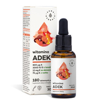 AURA HERBALS ADEK Witamina A + D3 + E + K2 krople 30 ml