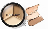 SAEM Cover Perfection Korektor do twarzy Triple Pot 02 Contour Beige