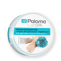 Paloma Cukrowy peeling do stóp z olejem winogronowym i migdałowym - 125 ml