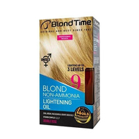 BLOND TIME 9 Olejek Rozjaśniający do włosów bez amoniaku (do 3 tonów) z witaminą E, C i F 180ml