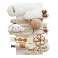 ECARLA Spinki wsuwki do włosów - zestaw 10w1 puchate Pink SP283 1 op. - 10 szt.