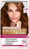 Loreal Excellence Creme Krem koloryzujący 4.54 brąz mahoniowo miedziany 1op.