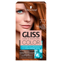 Schwarzkopf Gliss Color Krem koloryzujący nr 7-7 Ciemny Miedziany Blond 1op.