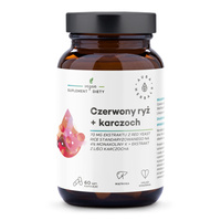 AURA HERBALS Czerwony ryż + karczoch - kapsułki 60 sztuk