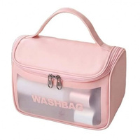 ECARLA WashBag Kosmetyczka - kuferek na kosmetyki Różowa KS46R