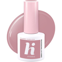HI HYBRID Lakier hybrydowy Choco & Latte #214 Classic Nude 5ml