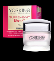 YOSKINE Supreme Vit B12 & C 50+ Regenerujący krem przeciwzmarszczkowy na noc 50 ml