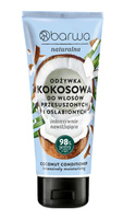 BARWA Naturalna Odżywka intensywnie nawilżająca do włosów Kokosowa 200 ml