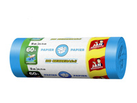 Sarantis Jan Niezbędny Worki do segregacji śmieci niebieskie - papier 60L 1op.-16szt