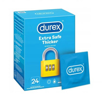 DUREX Extra Safe Prezerwatywy wzmocnione zwiększoną ilością lubrykantu 24 sztuki