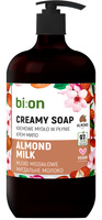 BIO NATURELL Kremowe mydło w płynie z pompką Migdałowe 946 ml