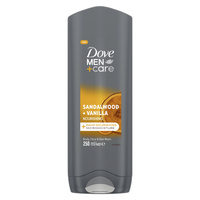 DOVE Men Care Sandalwood + Vanilla Żel pod prysznic dla mężczyzn 250 ml