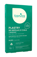 Tanita Aloesowe plastry do depilacji ciała z woskiem 12sztuk + 10ml oliwka