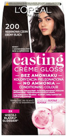 LOREAL Casting Creme Gloss Krem koloryzujący nr 200 Hebanowa Czerń