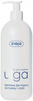 Ziaja Ulga dla skóry wrażliwej kremowy żel myjący do twarzy i ciała 400ml dozownik