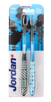 Jordan Szczoteczka do zębów DUO Individual Reach Medium - mix kolorów 1 op-2szt