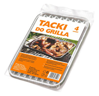 Sarantis Jan Niezbędny Grosik Tacki do grilla (małe) 1op-4szt
