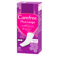 CAREFREE Wkładki higieniczne PLUS LONG 20 sztuk