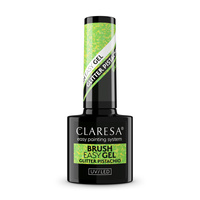 CLARESA Brush Easy Gel Żel do paznokci - Glitter Pistachio 5 g