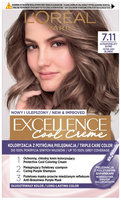 LOREAL Excellence Creme Farba do włosów 7.11 Ultrapopielaty blond