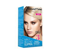 BLOND TIME 3 Rozjaśniacz do włosów do 7 tonów - Max Blond Supra 120 ml