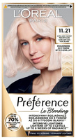 LOREAL Preference Farba do włosów 11.21 Ultra Jasny Chłodny Perłowy Blond 1 op.