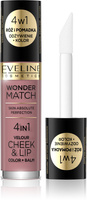 EVELINE Wonder Match Róż i Pomadka w płynie nr 02 4.5 ml